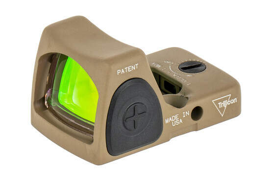 Trijicon 1 MOA RMR Type 2 Adjustable LED FDE red dot sight is designed to survive punishing handgun slide use